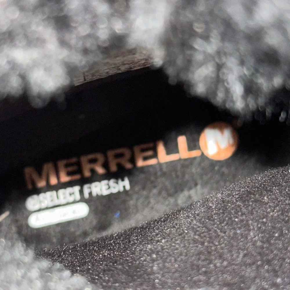 Merrell Aurora 6 Ice+ Waterproof Winter Boots Womens‎ Sz 7 Black Faux Insulated